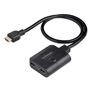 StarTech.com 2-Port HDMI Splitter, 4K 60Hz HDMI 2.0 Video, 4K HDMI Splitter 1 In 2 Out, 1x2 HDMI Display/Output Splitter, 