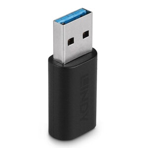 LINDY Datentransferadapter - Nickel Anschluss - Golden Kontakt - Schwarz