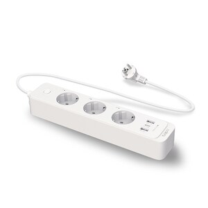 Tapo Smart Wi-Fi Power Strip - 1 x USB Type C, 2 x USB Type A, 3 x AC Power - 1.50 m Cord - 230 V AC Voltage - 2.30 kW