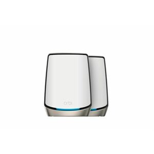 Netgear Orbi RBK862 Wi-Fi 6 以太网 无线路由器 - 三频 - 2.40 GHz ISM 频段 - 5 GHz UNII 频段 - 8 x 天线(8 x 内部) - 750 MB/s 无线速度 - 4 x 网络端口 -