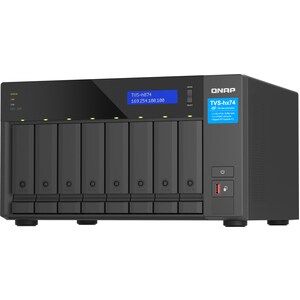 QNAP TVS-h874-i7-32G 8 x Total Bays SAN/NAS Storage System - 5 GB Flash Memory Capacity - Intel Core i7 i7-12700 Dodeca-co