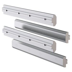 ADB-RX rail extension kit - connects two ADB rails - steel - Black
