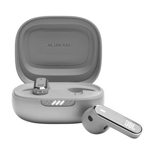 JBL Live Flex True Wireless Earbud Stereo, Mono Earset - Silver - Binaural - In-ear - Bluetooth - 32 Ohm - 20 Hz to 20 kHz