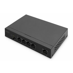 Digitus 4 Anschlüsse Ethernet-Switch - Gigabit-Ethernet - 10/100/1000Base-T - 2 Unterstützte Netzwerkschicht - Modular - 6