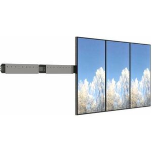 HI-ND Wall Mount for Menu Board, Video Wall, Display Screen - Grey - Portrait - 55.9 cm to 139.7 cm (55") Screen Support