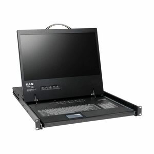 Tripp Lite series B040-008-19 LCD Rack Console KVM Switch - Black - TAA Compliant - 16 Computer(s) - 48.3 cm (19") LCD - W