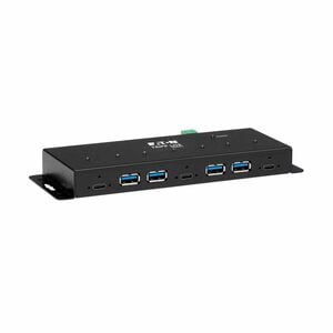 Tripp Lite series U460-4A3C-IND USB Hub - USB Type C - External - Black - TAA Compliant - UASP Support - 7 Total USB Port(