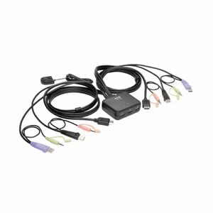 Tripp Lite series B032-HUA2 KVM Switchbox - 2 Computer(s) - 1 Local User(s) - 0 Remote User(s) - 1920 x 1200 - 0 - 2 x USB