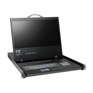 Tripp Lite series B040-008-19 LCD Rack Console KVM Switch - Black - TAA Compliant - 16 Computer(s) - 48.3 cm (19") LCD - W