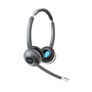 Cisco 562 Kabellos Kopfbügel Stereo Headset - Schwarz/Silber - Binaural - Ohraufliegend - 50 Hz bis 18 kHz Frequenzgang - 