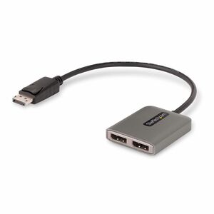 StarTech.com Signalverteiler - Plastik - 3840 × 2160 - DisplayPort - USB