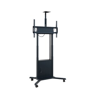 HAGOR Display-Wagen - 120 kg Belastbarkeit - 4 Rollen - 1202 mm Breite x 794 mm Tiefe x 1980 mm Höhe - Schwarz
