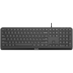Philips Teclado - Cabo Conectividade - USB 2.0 Interface - Português - Preto - 110 Key(s) - PC, Mac