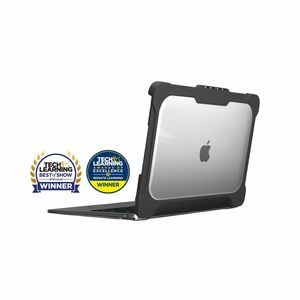 MAXCases Extreme Shell-L Rugged New Case for Apple MacBook Air - Black/Clear - Impact Absorbing, Impact Resistant, Scratch