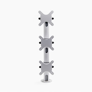 Star Micronics Pole Mount for Tablet - White - 3 Display(s) Supported - 22" (55.88 cm) Screen Support - 5 kg Load Capacity