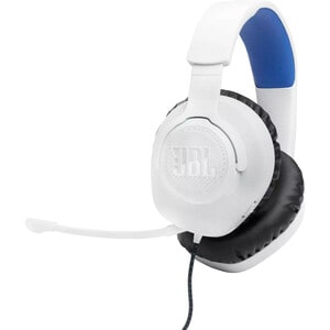 JBL Quantum 100P Wired Over-the-ear Stereo Gaming Headset - White - Binaural - Ear-cup - 32 Ohm - 20 Hz to 20 kHz - 120 cm