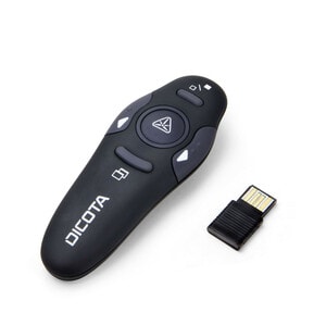 Pointeur de Présentation Dicota - USB - Laser - Noir - Sans fil