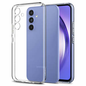 Spigen Liquid Crystal Case for Samsung Galaxy A54 Smartphone - Crystal Clear - Shock Resistant, Abrasion Resistant - Therm