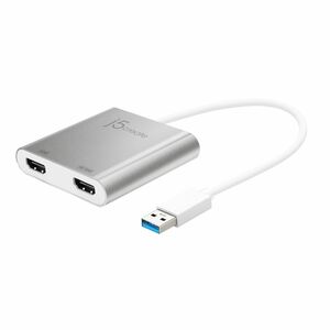 j5create JUA365 A/V-Adapter - 1 - TAA-konform - 3840 x 2160 Supported - Silber
