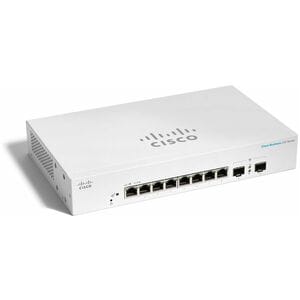 Cisco Business 220 CBS220-8T-E-2G 8 端口 可管理 以太网交换机 - Gigabit Ethernet - 1000Base-T, 1000Base-X - 2 层支持 - 模块化 - 2 SFP 插槽 - 5