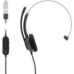 Cisco 321 Kabel Auf den Ohren Mono Headset - Schwarz - Monaural - Geschlossen - 50 Hz bis 18 kHz Frequenzgang - 230 cm Kab