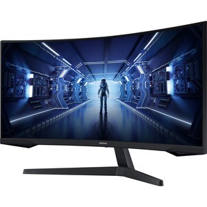 Samsung Odyssey G5 C34G55TWWP 34 Zoll Klasse UW-QHD Gekrümmter Bildschirm Gaming-LCD-Monitor - 21:9 Format - 86,4 cm (34 Z