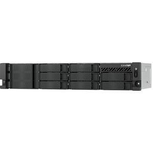 QNAP TS-855eU-RP-8G 8 x Total de compartimentos Sistema de armazenamento SAN/NAS - 5 GB Flash Memory Capacity - Intel Atom