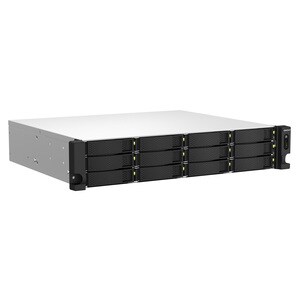 Sistema di memorizzazione SAN/NAS QNAP TS-1264U-RP-8G - 12 x Vani totali - 4 GB Capacità memoria Flash - Intel Celeron i5-