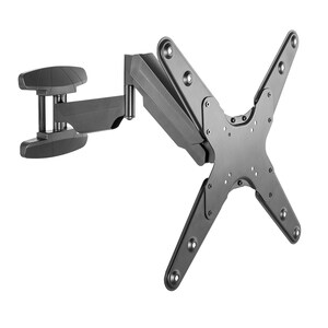Neomounts - Supporto a parete Full Motion con molla a gas per monitor da 40" a 55", portata 30Kg. VESA max 400x400