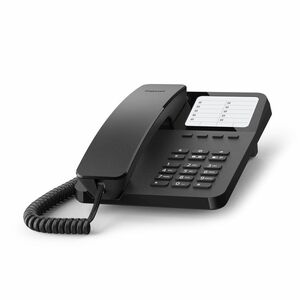 Gigaset DESK 400 Standard-Telefon - Wandmontierbar, Desktop - Schwarz - Hörhilfen-kompatibel