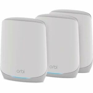 Netgear Orbi RBK763 Wi-Fi 6 IEEE 802.11 a/b/g/n/ac/ax  无线路由器 - 三频 - 2.40 GHz ISM 频段 - 5 GHz UNII 频段 - 6 x 天线(6 x 内部) - 691