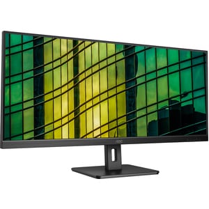 AOC Essential U34E2M/BK 34" Class WQHD Monitor LCD - 21:9 - Preto - 86,4 cm (34") Viewable - Alinhamento vertical (VA) - W