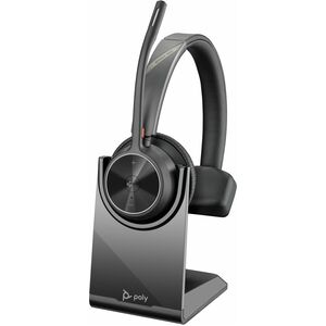 Poly Voyager 4300 UC 4310-M Kabellos Kopfbügel, Auf den Ohren Mono Headset - Schwarz - Microsoft-Teams-Zertifizierung - Si