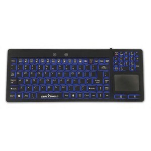 Seal Shield Seal Glow Series Waterproof Silicone Backlit Keyboard With Touchpad - Cable Connectivity - USB Interface - Eng