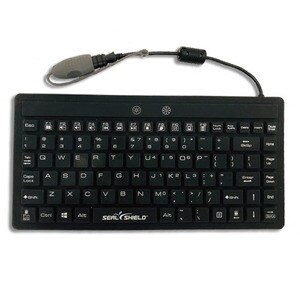 Seal Shield Silk Mini Glow Waterproof Silicone Backlit Keyboard - Cable Connectivity - USB Interface - 87 Key(s) - English