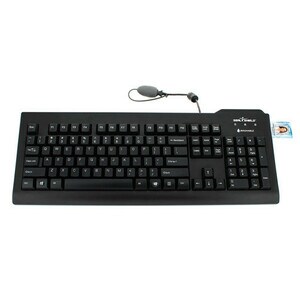 Seal Shield Silver Seal Keyboard - Cable Connectivity - USB Interface - English (US) - Black - TAA Compliant