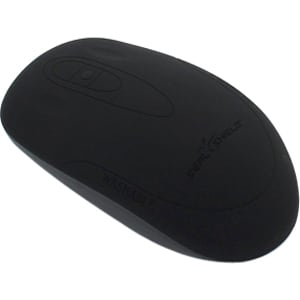 Seal Shield Mouse - Optical - Wireless - Radio Frequency - 2.40 GHz - Black - USB Type A - 800 dpi - Scroll Wheel - 1
