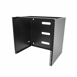 StarTech.com 10U Wall Mount Rack, 14in Deep, 19 inch Wall Mount Network Rack, Wall Mounting Patch Panel Bracket for Switch
