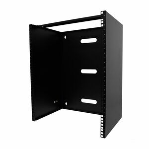 StarTech.com 14U Wall Mount Rack, 14in Deep, 19 inch Wall Mount Network Rack, Wall Mounting Patch Panel Bracket for Switch