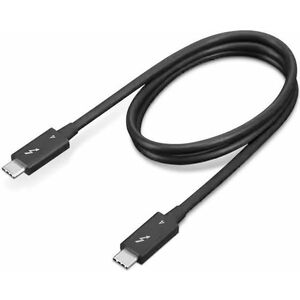 Lenovo 70 cm Thunderbolt 4 Datentransferkabel - 1 - 40 Gbit/s - Unterstützt bis zu7680 x 4320 - Schwarz