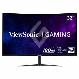 ViewSonic Entertainment VX3218C-2K 32" Class WQHD Curved Screen Gaming LED Monitor - 16:9 - Black - 80 cm (31.5") Viewable