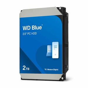 WD Blue 2 TB Hard Drive - 3.5" Internal - SATA (SATA/600) - Conventional Magnetic Recording (CMR) Method - Desktop PC Devi