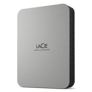 LaCie Mobile Drive Secure STLR4000400 4 TB Portable Hard Drive - 3.5" External - Space Gray - USB 3.2 (Gen 1) Type C - 720