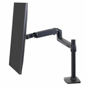 Ergotron 安装臂 用于 显示器, 显示, 电视, LCD 显示器, 笔记本电脑, 液晶显示器, 显示屏 - 黑 - 可调节高度 - 86.4 cm (34") 支持屏幕 - 11.34 kg 承载量 - 75 x 75, 100 x 1