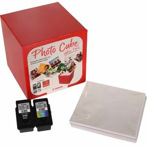 Canon Photo Cube PG-540 + CL-541 Original Padrão Yield Jato de tinta Cartucho de tinta / kit de papel - Caixa - Preto, Cia