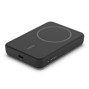 Belkin BOOST↑CHARGE Power Bank - Black - For iPhone 13 Pro, iPhone 12 - 5000 mAh - Black