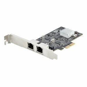 StarTech.com 2-Port 2.5G NBASE-T PCIe Network Card, Computer Network Card Interface, Intel® I225-V, Dual-Port Ethernet, Mu