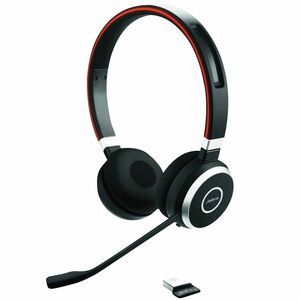 Jabra Evolve 65 Wireless Over-the-head Stereo Headset - Black - Binaural - Ear-cup - 3000 cm - Bluetooth - Noise Cancellin
