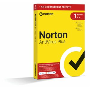 Norton Antivirus Plus - 1 Appareil - Sauvegarde cloud pour PC 2Go - Contrat de Souscription (Renouvellement) - 1 an(s) - P
