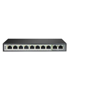 D-Link DGS-F1010P-E 10 Ports Ethernet Switch - Gigabit Ethernet - 10/100/1000Base-T - 2 Layer Supported - 96 W PoE Budget 